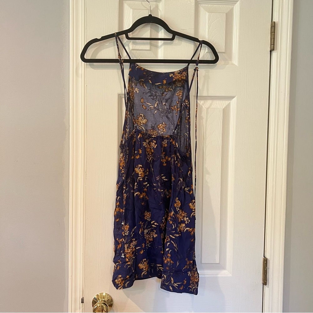 Free People Women's Blue In Control Mini Slip - Picture 6 of 8